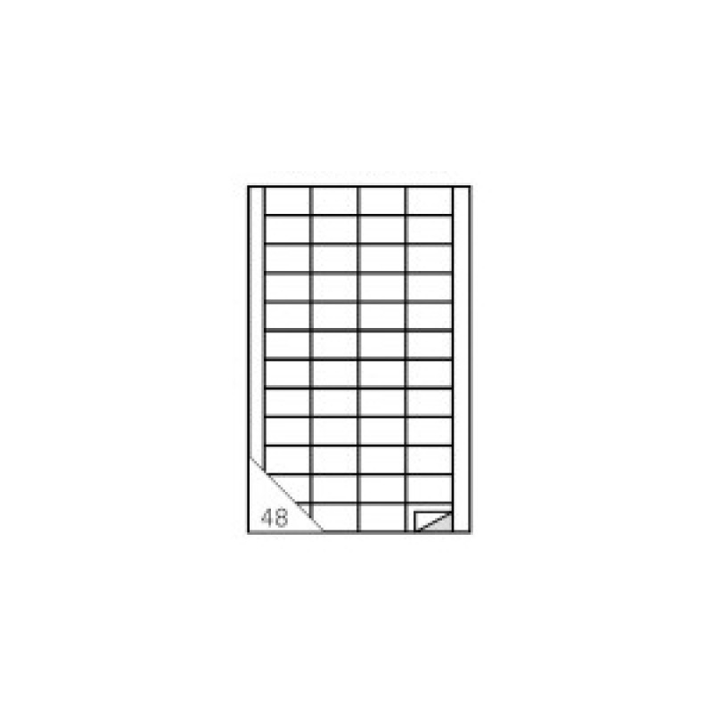 Etichette Adesive Senza Margine Formato A4-Misura 48x25