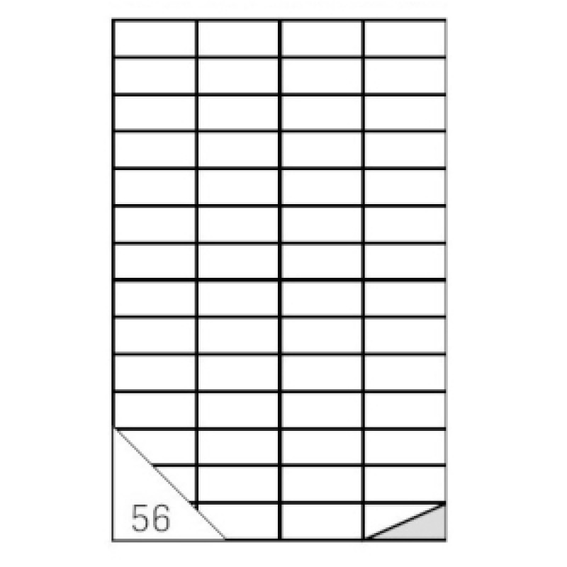 Etichette Adesive Senza Margine Formato A4-Misura 52,5x21,17