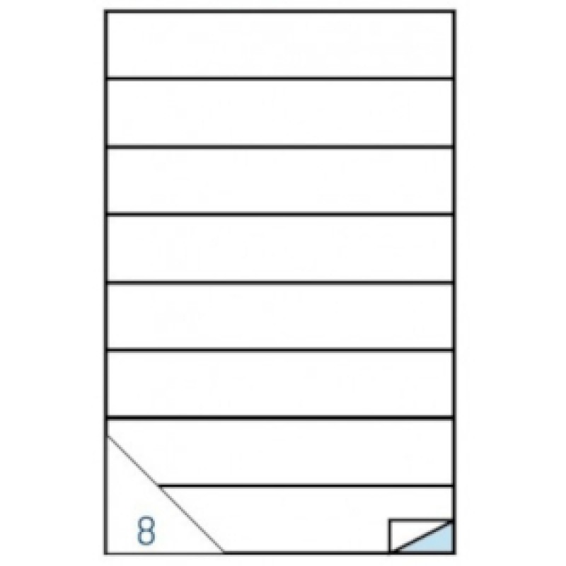 Etichette Adesive Senza Margine Formato A4-Misura 210x37