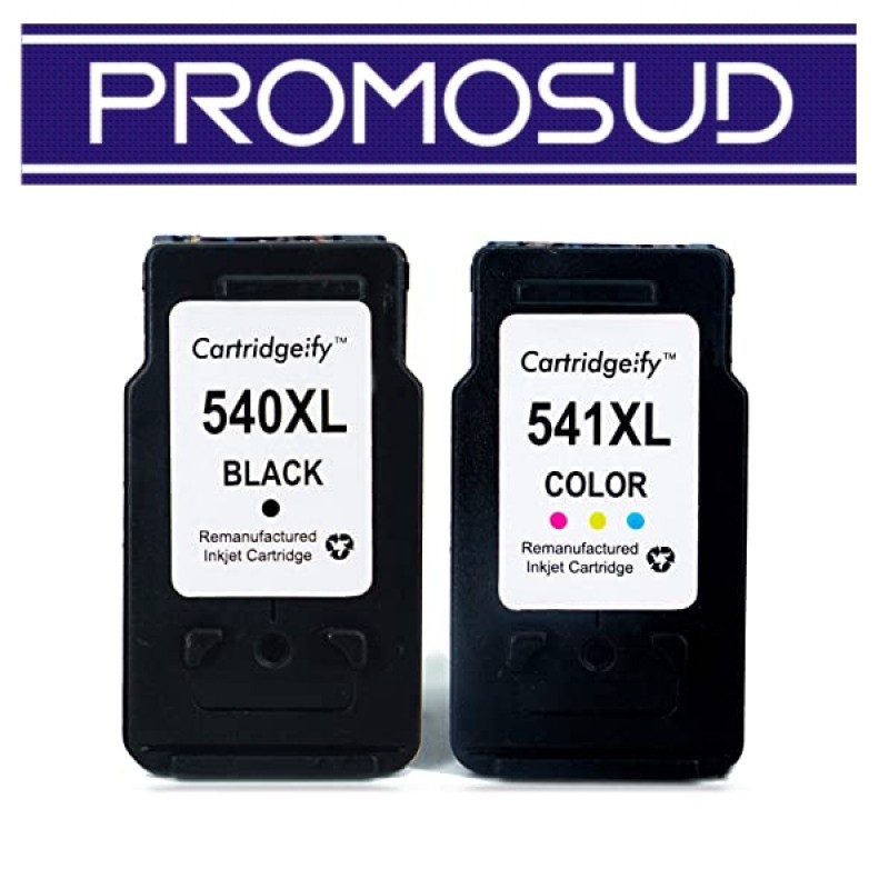 Kit Cartucce Compatibili Canon 540XL E 541XL 2 Pezzi