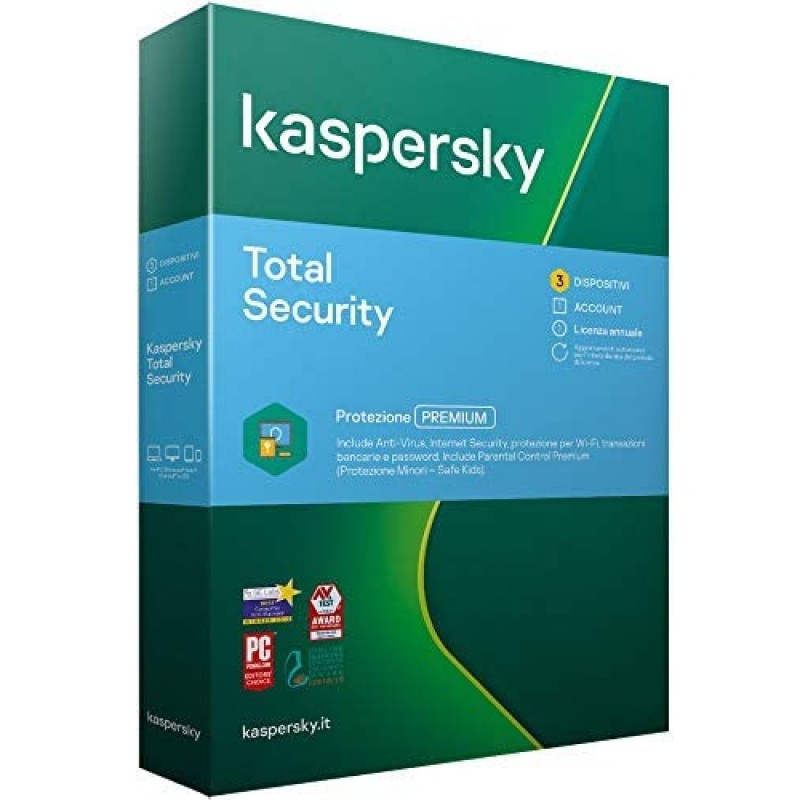 Kaspersky Lab Total Security 2020 3 Licenze 1 Anno