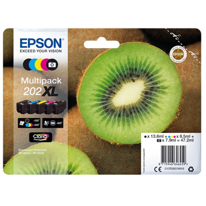 Cartuccia Epson 202XL Multipack